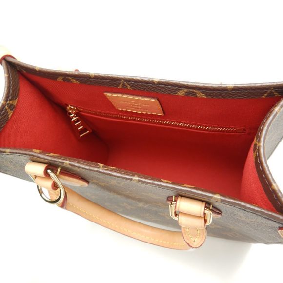 Louis Vuitton Monogram Sac Plat BB Handbag Brown - Picture 7 of 8